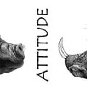 Attitude Art Print