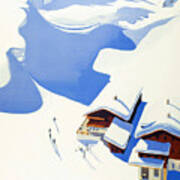 Austria, Alps, Winter Ski Sport Art Print