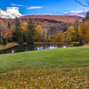 Autumn On The Back Roads Of Vermont. Art Print