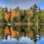 Autumn Reflections Of Maine Art Print