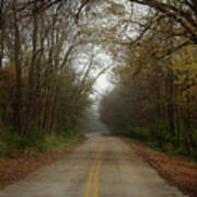 Autumn Road Art Print