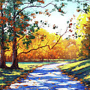 Autumn Road Mt Wilson Art Print