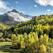 Autumn Snow On Sneffels Art Print