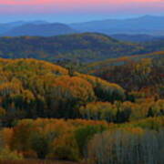 Autumn Sunrise At Rainbow Ridge Colorado Art Print