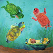 Baby Turtles Art Print