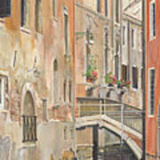 Back Canals Of Venice Art Print