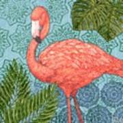 Bahama Flamingo Ii Art Print