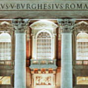 Balconies Of St Peter's Basilica Art Print