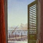 Balcony Room With A View Of The Bay Of Naples #1 Art Print