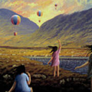 Balloon Children Art Print