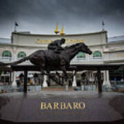 Barbaro Statue At Gate 1 Art Print