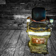 Ghost Town Barber Chair No. 1 Art Print