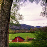 Barn In The Valley Art Print