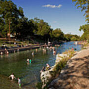 Barton Springs Pool Is A Nationally Recognized Natural Swimming Art Print