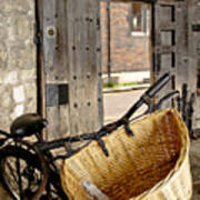 Basket For A Bike. Art Print