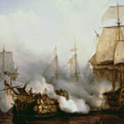 Battle Of Trafalgar Art Print