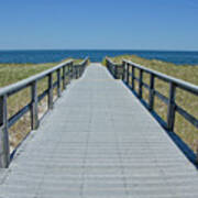 Beach Boardwalk Art Print