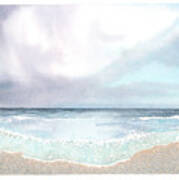 Beach Storm Art Print