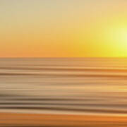Beach Sunrise Blur Art Print