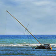 Beached In Lahaina Art Print