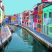 Beautiful Burano Venice Italy Art Print