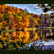 Beebe Lake Autumn Art Print