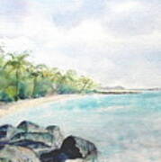 Beef Island Lagoon Art Print