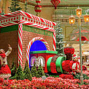 Bellagio Christmas Train Decorations And Ornaments Art Print