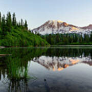 Bench Lake Art Print