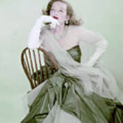 Bette Davis In Green Art Print