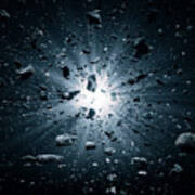 Big Bang Explosion In Space Art Print