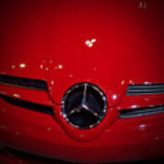 Big Red Smile - Mercedes-benz S L R Mclaren Art Print