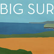 Big Sur Landscape- Art By Linda Woods Art Print