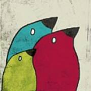 Birdies - V101s1t Art Print