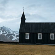 Black Church Of Budir, Iceland Art Print
