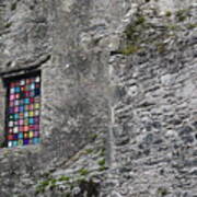 Blarney Castle Window Art Print