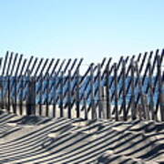 Block Island Dune Fence Art Print