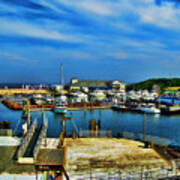 Block Island Marina Art Print