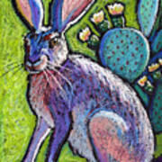 Blooming Jackrabbit Art Print