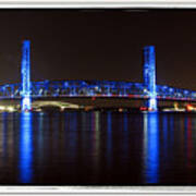 Blue Bridge Of Jacksonville Art Print