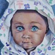 Blue-eyed Baby Art Print