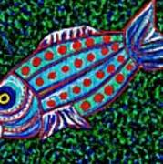 Blue Fish Art Print