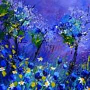 Blue Flowers 567160 Art Print