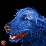 Blue Golden Retriever Dog Art 5421 Painting By James Ahn