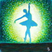 Blue-Green Ballerina Painting Bob Baker
