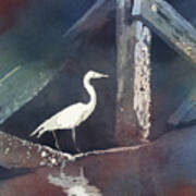 Blue Heron- Outer Banks Art Print
