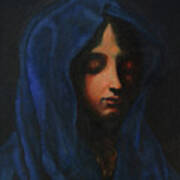Blue Madonna Art Print