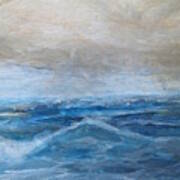 Blue Ocean With Rocks Art Print