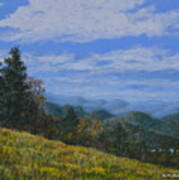 Blue Ridge Impression Art Print