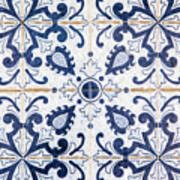 Blue Tile Of Portugal Art Print